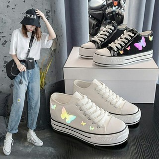 Giày thể thao nữ độn đế ✨sneaker trend+ảnh thật✨ hình buom phản quang