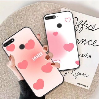 Ốp lưng điện thoại huawei y6 prime trái tim sắc màu