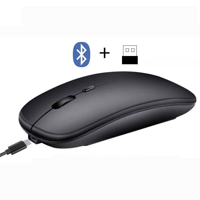 [Mã BMLT35 giảm đến 35K] Chuột không dây Bluetooth + wireless USB tự sạc pin ZTU SMART BT01 kiểu dáng thon gọn tiện dụng | BigBuy360 - bigbuy360.vn