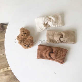 Turban vặn cho bé trai & gái chất vải cotton waffle