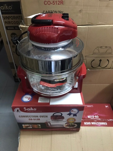 Lò nướng thủy tinh Chính hãng Saiko CO 512 R