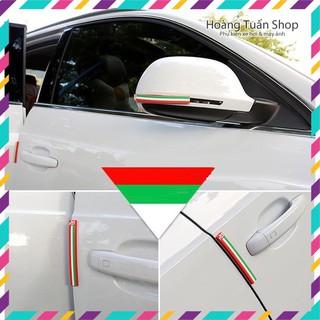 Bộ 6 miếng CỜ ANH PHÁP ĐỨC Ý BMW chống chạm chống trầy xước cửa xe và gương