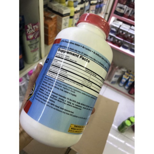 SIÊU GIẢM GIÁ [bill mỹ] Viên uống Glucosamine HCL 1500mg Kirkland With MSM Hộp 375 Viên vàng [HSD 1-2023] SIÊU GIẢM GIÁ