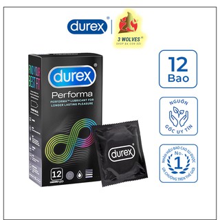 Bao cao su DUREX PERFORMA  kéo dài thời gian quan hệ 12bao