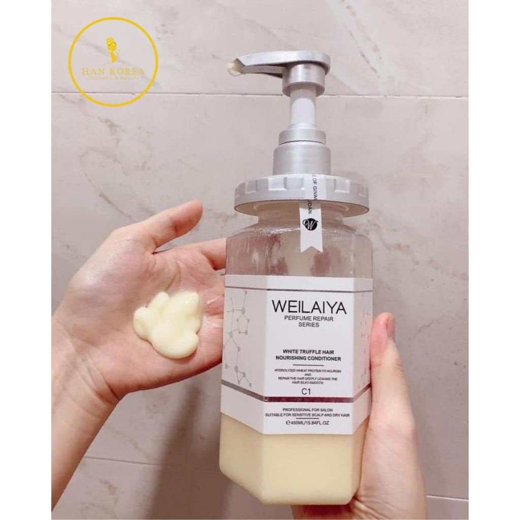 Dầu xả phục hồi WEILAIYA White Truffle Hair Nourishing Conditioner 450ml HÂN KOREA