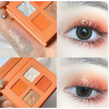 Bảng Phấn Mắt Nhũ 4 Ô Nhũ Lấp Lánh RUHUATUO | BigBuy360 - bigbuy360.vn