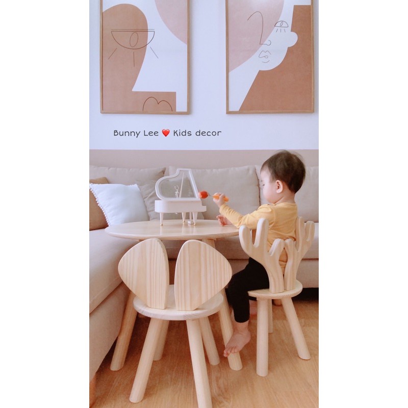 Ghế gỗ siêu xinh cho bé | BigBuy360 - bigbuy360.vn