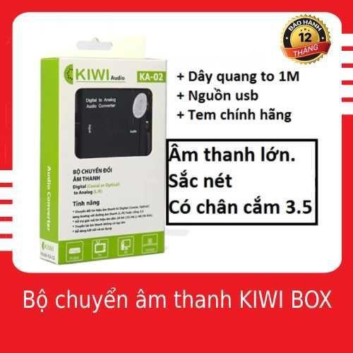 Bộ chuyển âm thanh KIWI BOX TV 4K quang optical sang audio AV ra amply KA-02