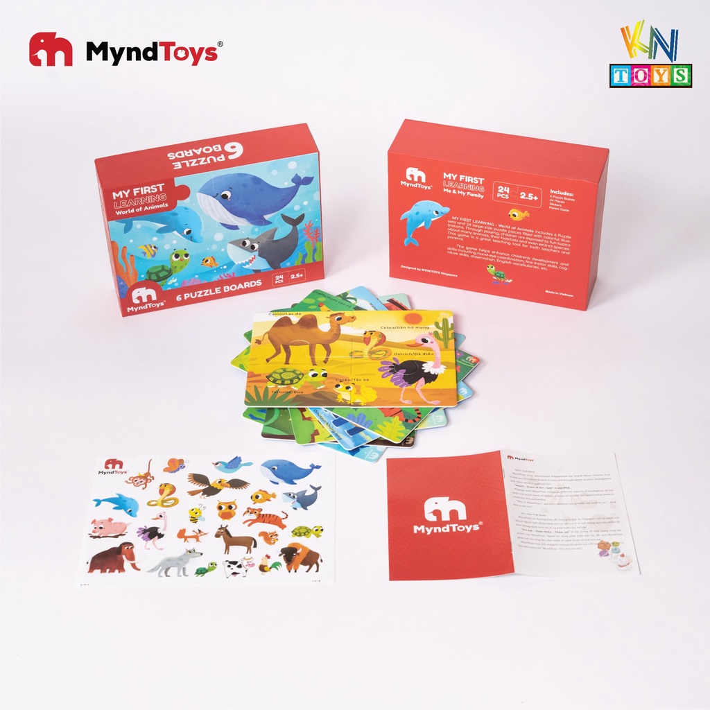 Đồ Chơi Xếp Hình MyndToys - My First Learning (Cho Bé Từ 2.5 Tuổi - Nhiều Chủ Đề)