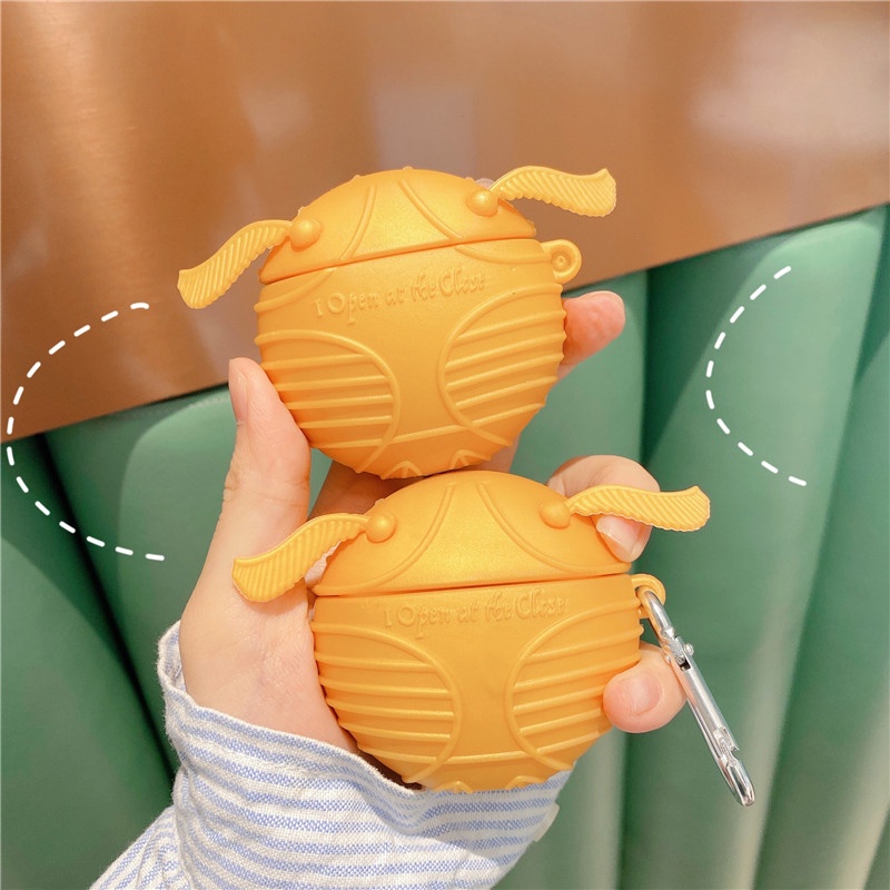 Vỏ Bảo Vệ Hộp Sạc Tai Nghe AirPods3 Giắc Cắm AirPods3 Họa Tiết Harry Potter Màu Vàng Đồng 2021 Mới Cho Airpods3Pro Ốp