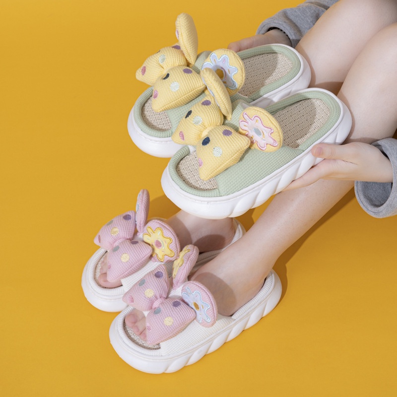 Dép Đi Trong Nhà Đế Dày Mềm Mại Thấm Hút Mồ Hôi