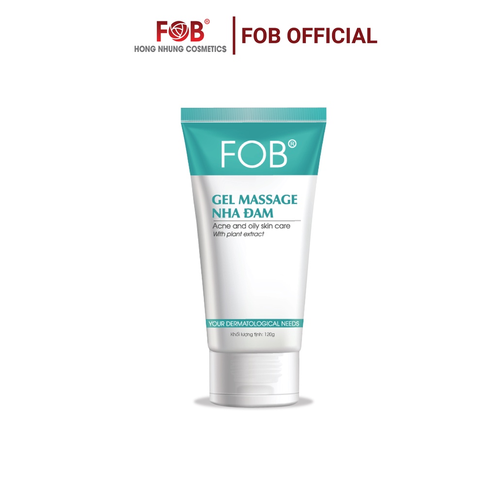 Sữa rữa mặt chăm sóc da nhờn - Mụn trứng cá - FOB® GEL MASSAGE NHA ĐAM