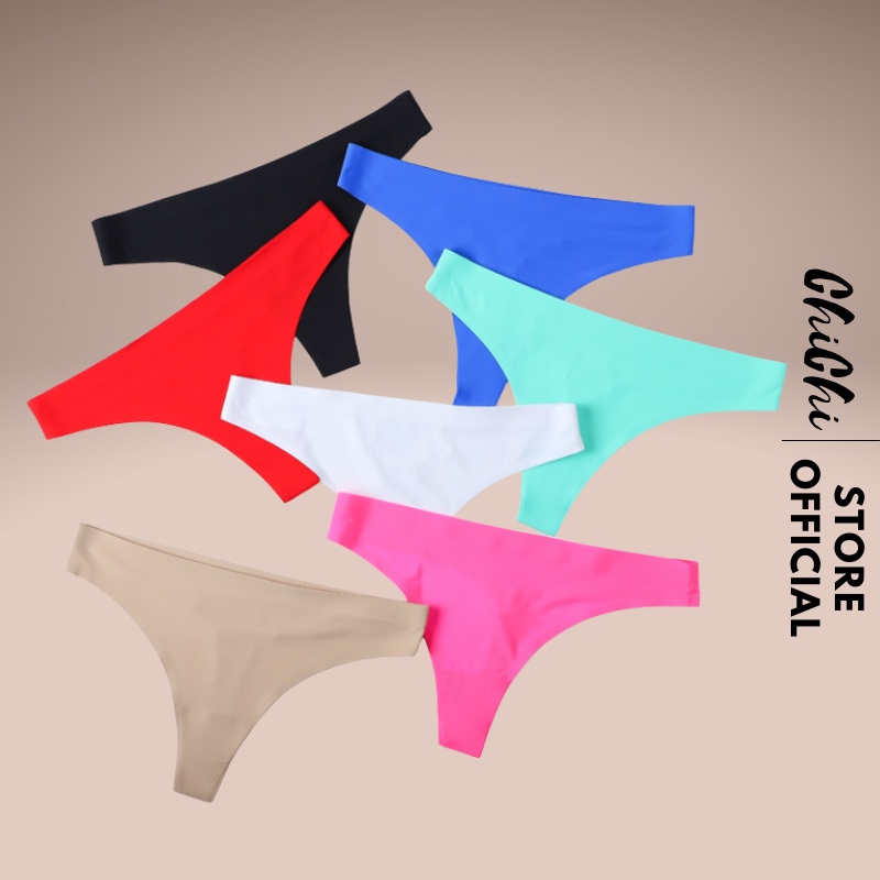 Quần Lót Nữ  Quần lót su lọt khe chữ Y sexy gợi cảm màu trơn 009