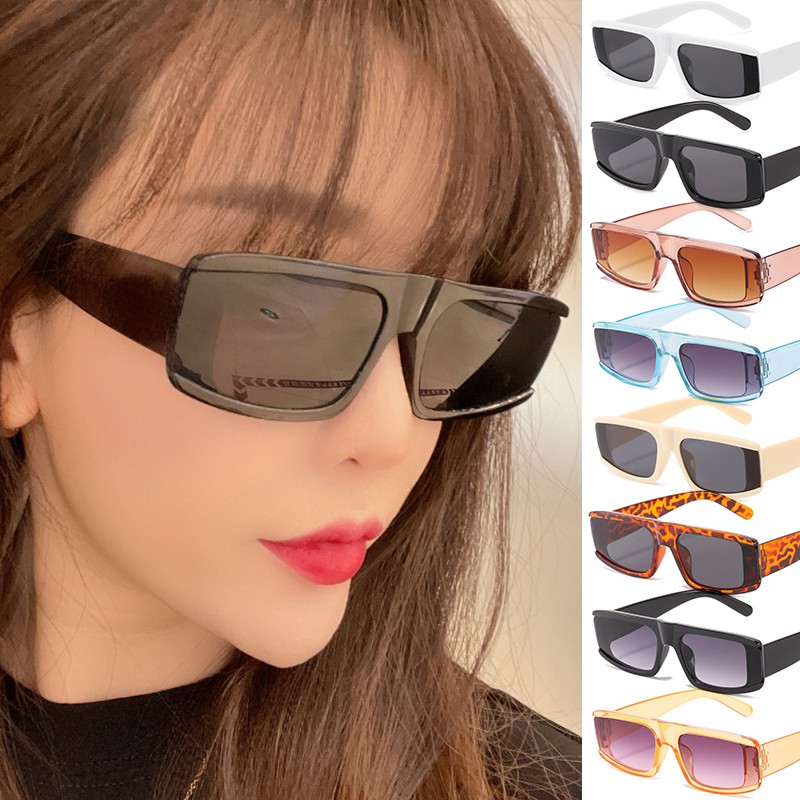Kính mát gọng vuông màu sắc retro thời trang sành điệu