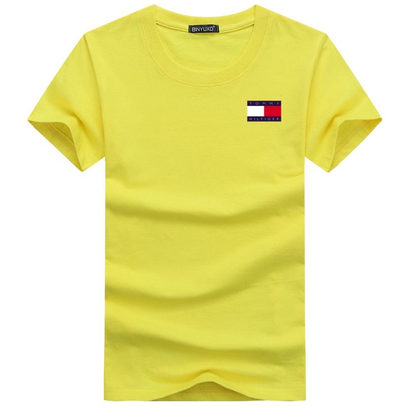 Áo Thun Tay Ngắn Cổ Tròn Dáng Rộng Vải Cotton In Chữ Nhiều Màu Sắc Thời Trang Cho Cặp Đôi S~5XL