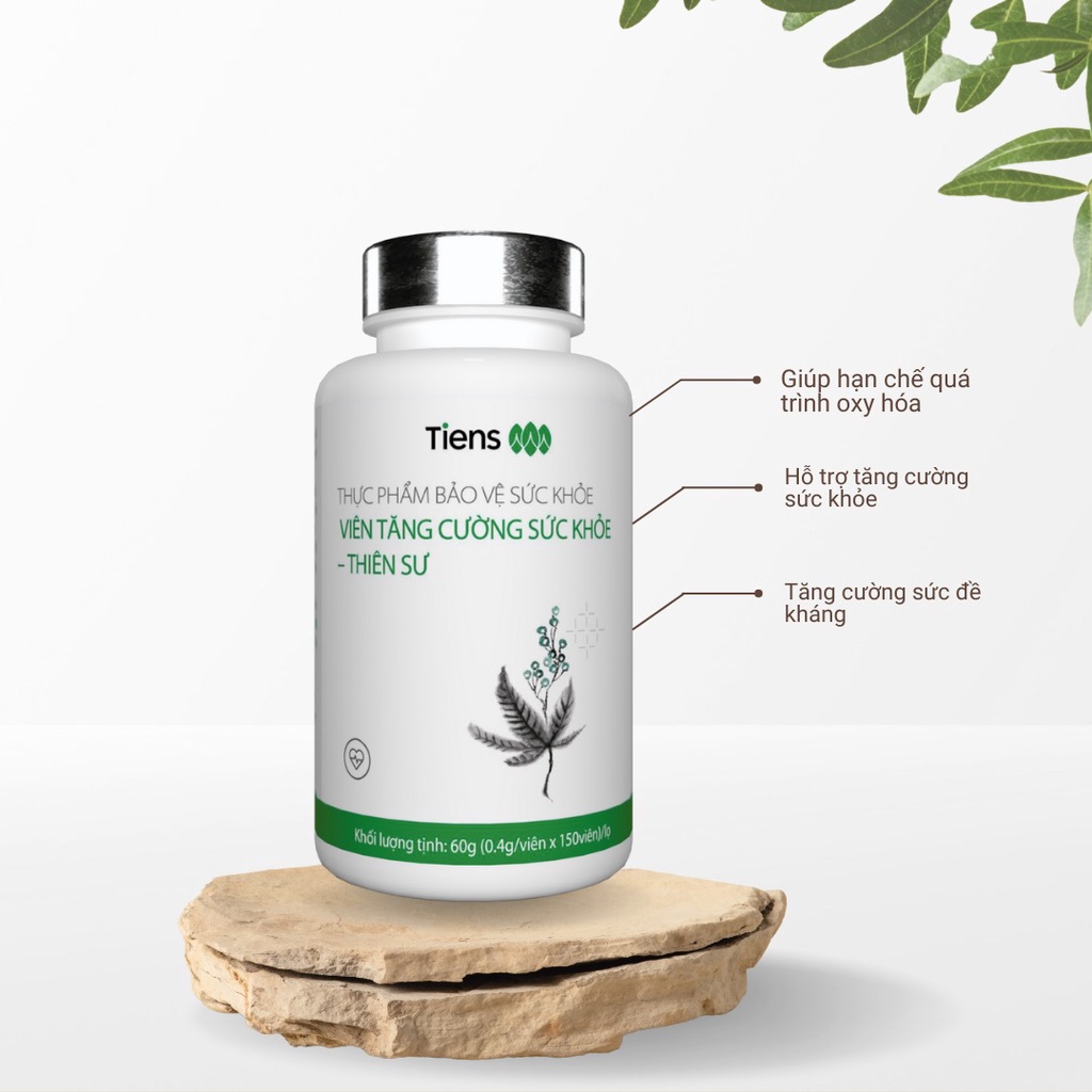 Viên tăng cường sức khỏe Thiên Sư chống oxy hoá tăng sức đề kháng hộp 150 viên