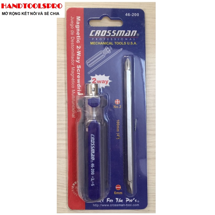 Tô vít 2 đầu cán trong 6x100mm Crossman 46-200