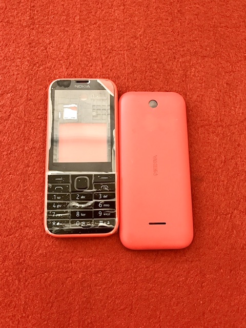 Vỏ nokia 225/rm 1011 full bộ (mặt trước, nắp sau, phím, sườn) zin LK-mới 100%