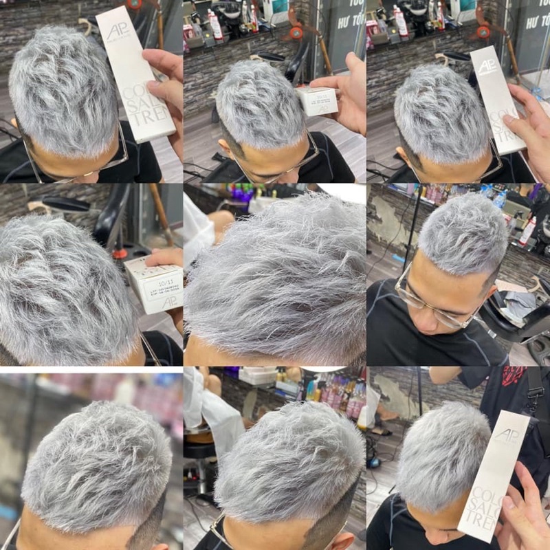 Thuốc Nhuộm Tóc AP Professional Mã 10.11 Khói Bạch Kim Lên Màu Chuẩn 100ml Platinum Blonde Ash