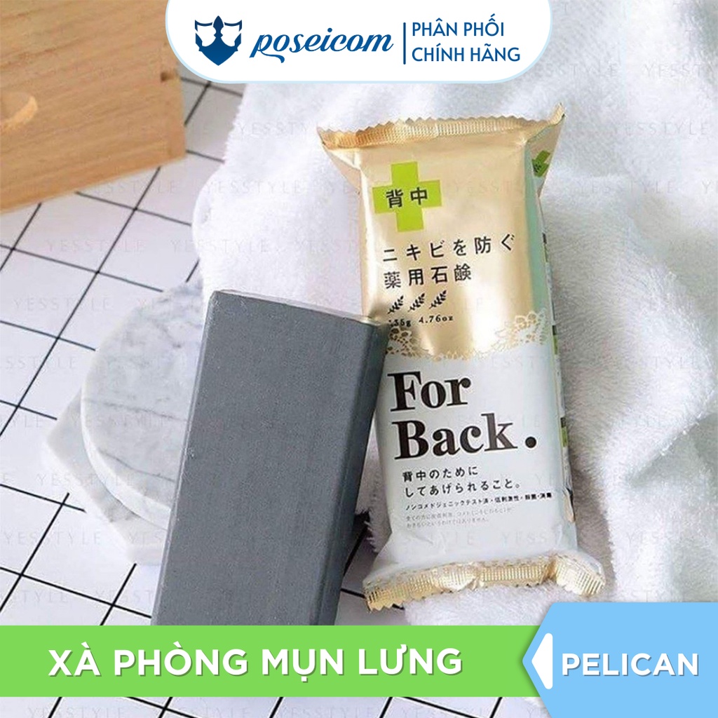 Combo Xà Phòng Pelican Giảm Thâm Mụn Cơ Thể Lưng Mông Nách Nhật Bản