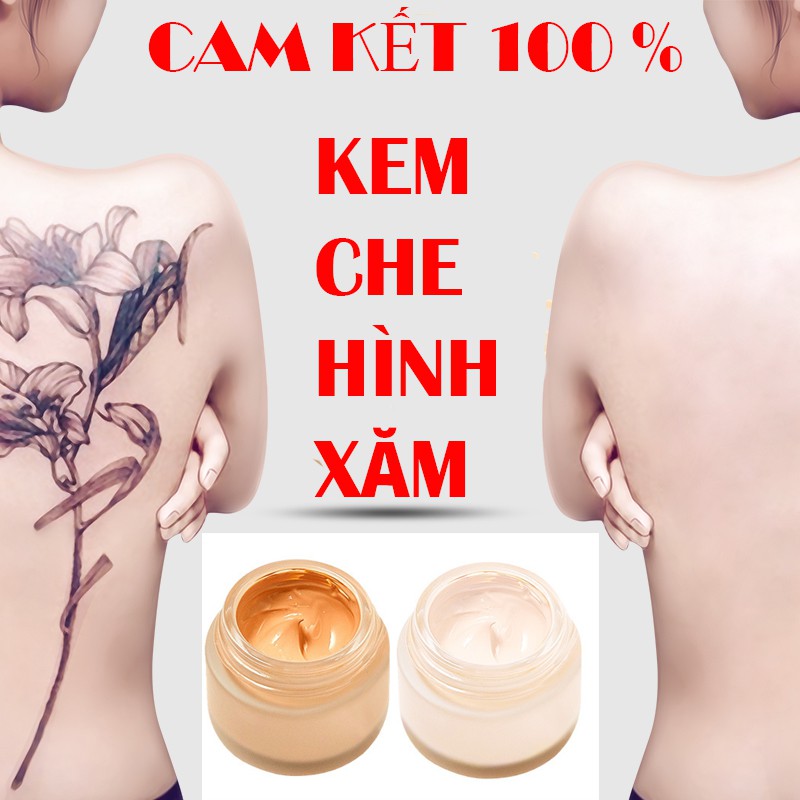 Bộ siêu kem che hình xăm hai mầu đẹp mãi