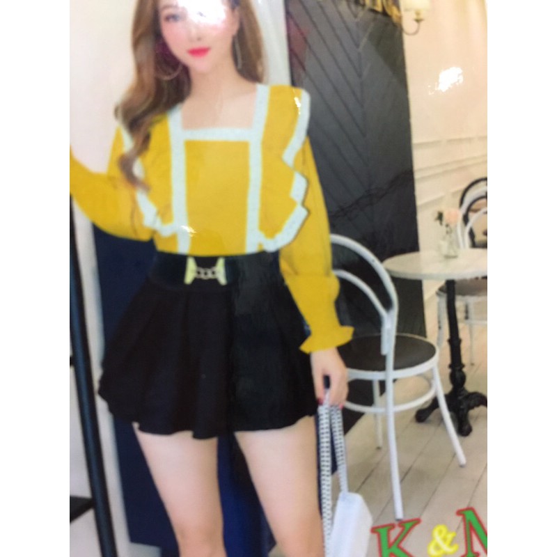 Áo cổ vuông bèo