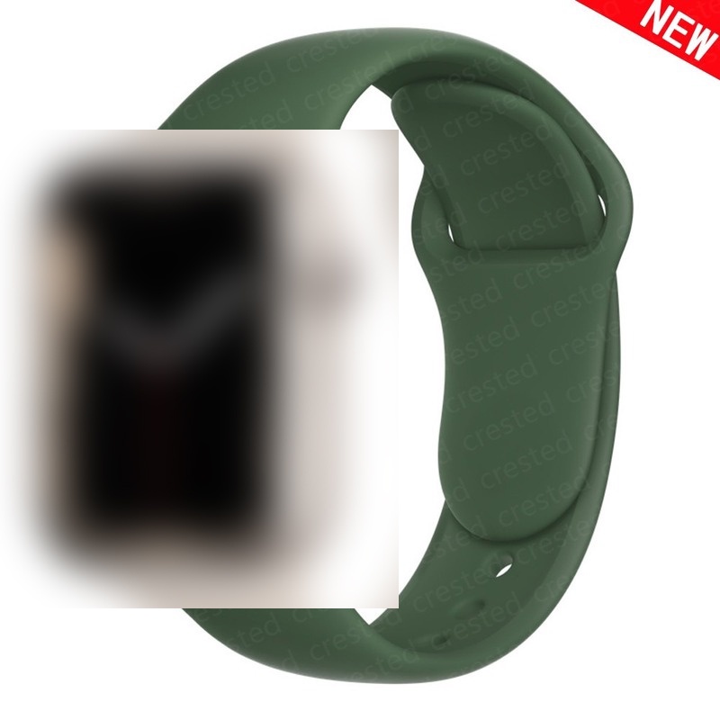 Dây Đeo Đồng Hồ Apple Watch 49mm 45MM 41MM 40MM 44MM 42MM 38MM 8 7 6 5 / 4 / 3 SE Bằng Silicon Đàn Hồi Tốt 2022
