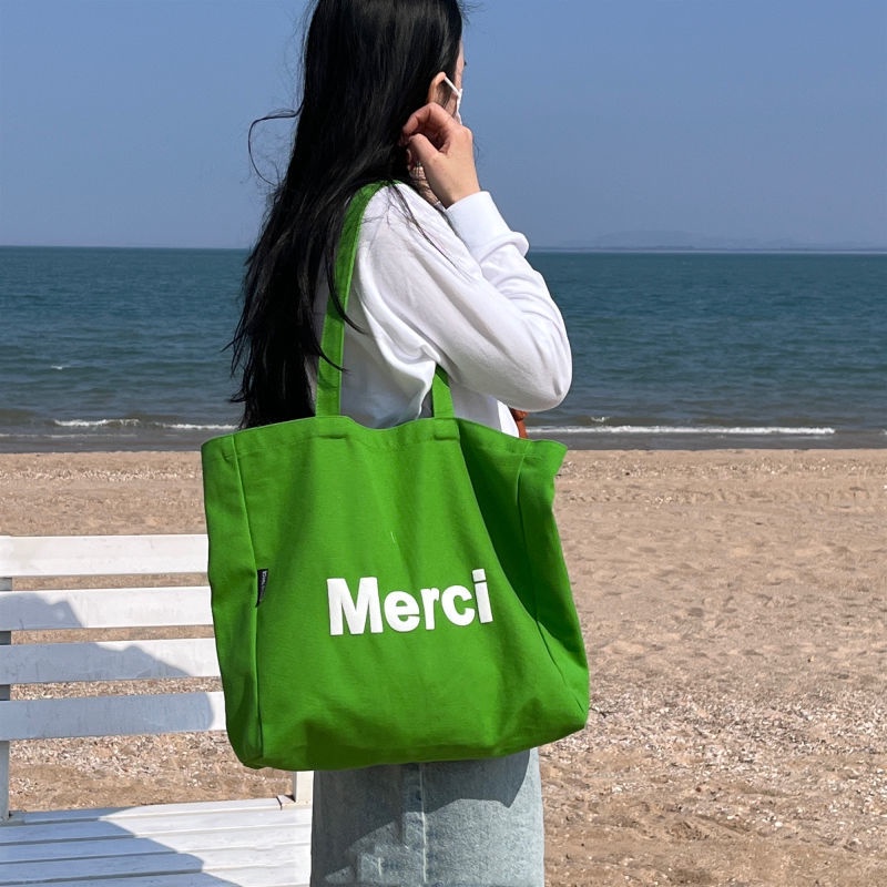 Túi Xách Vải Canvas Màu Kẹo Ngọt Thời Trang Hàn Quốc Mới 2022