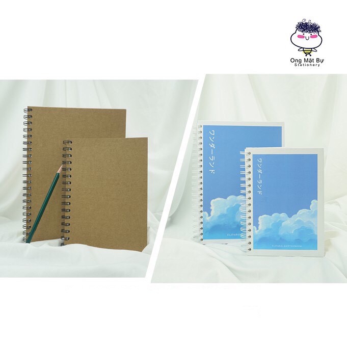 Sổ vẽ phác thảo Sketchbook Style Nhật Bản 100 Trang Sổ Vẽ 130Gsm