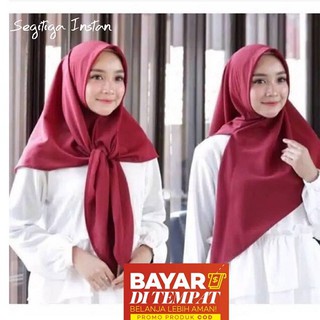 Promojilbab Khăn Trùm Đầu Hình Tam Giác Họa Tiết Mạng Che Mặt Tức Thì Mới Nhất Và Hija 'B