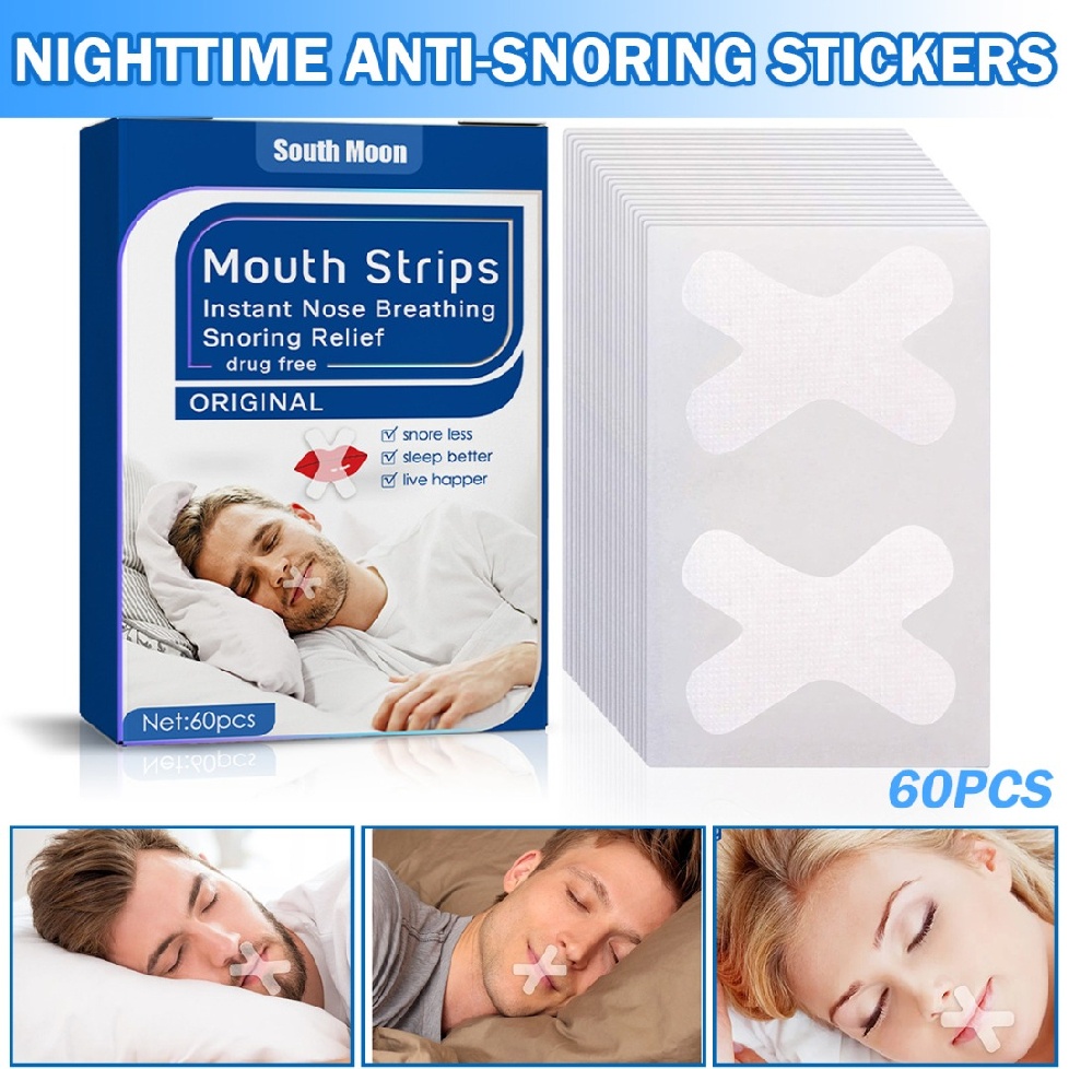 [Hàng mới về] 60 miếng dán hỗ trợ giảm ngáy khi ngủ tức thì