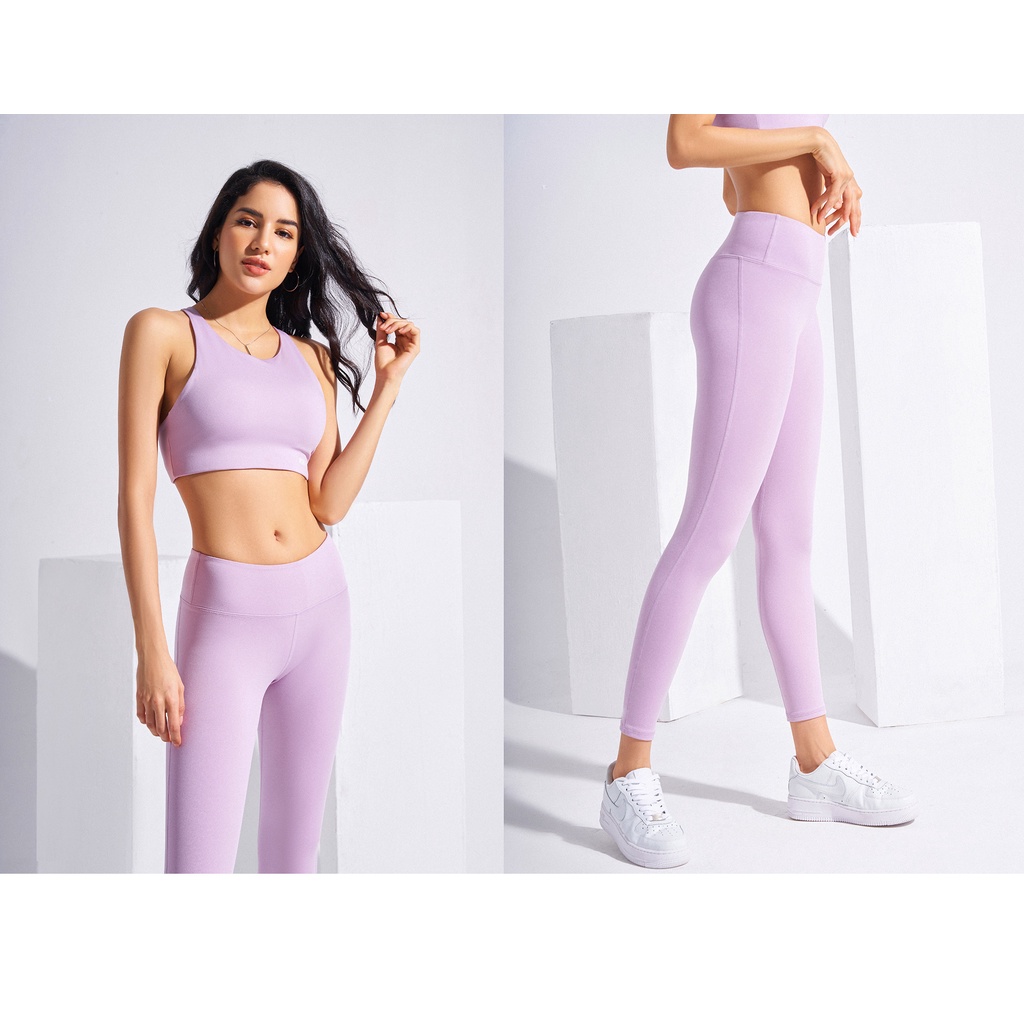 Quần legging nữ tập gym yoga cạp cao Carasix WLF80 nâng mông tôn dáng