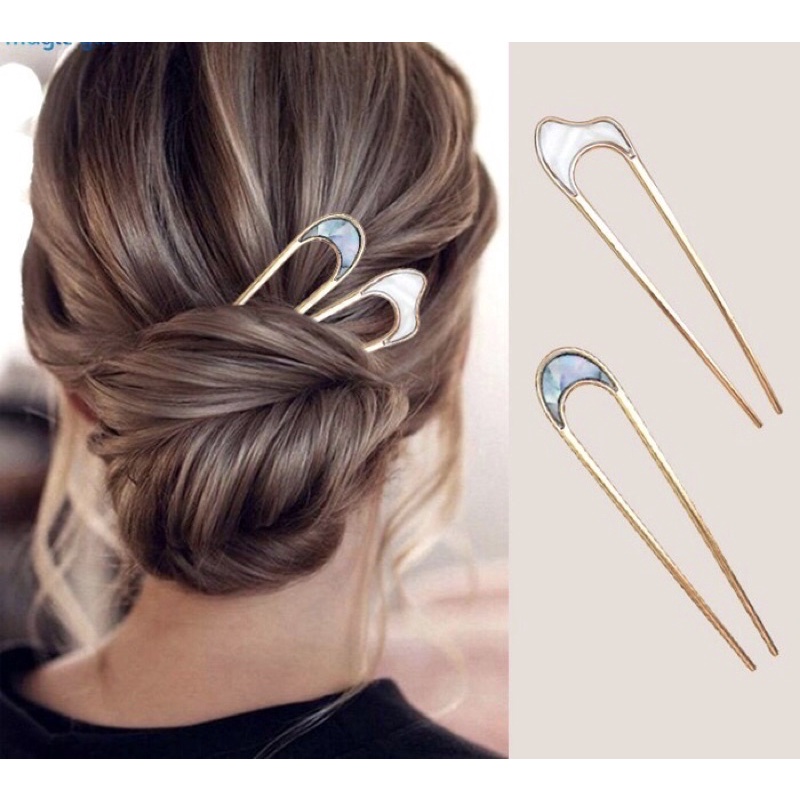 Kẹp tóc chữ U xà cừ