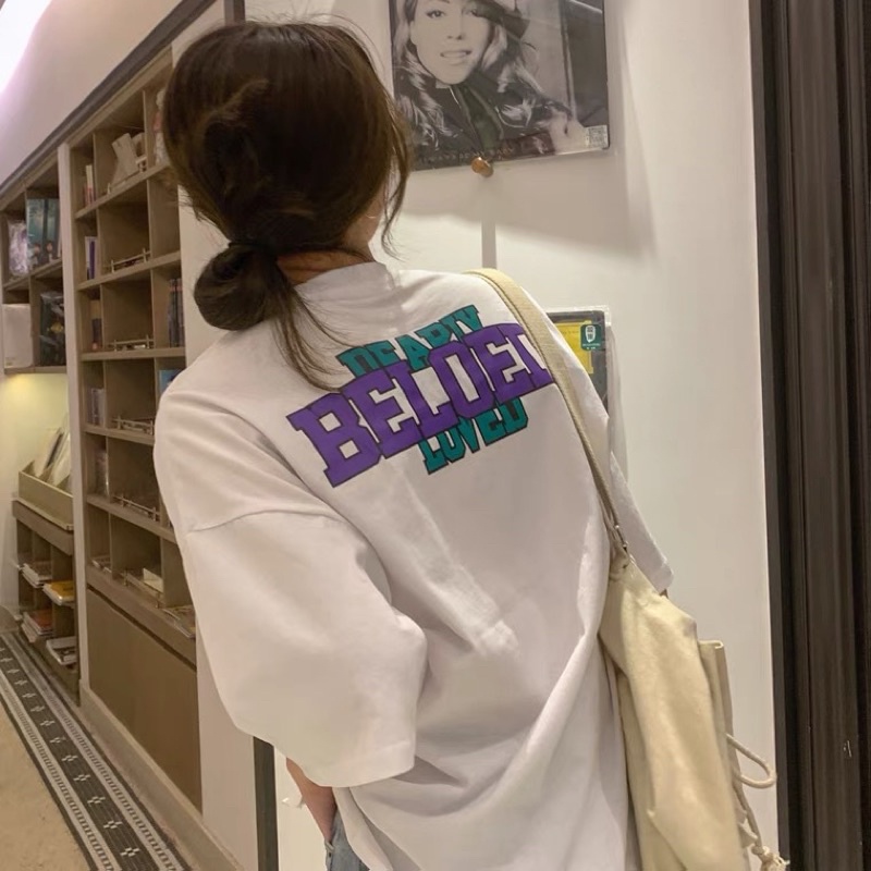 Áo thun tay lỡ nam nữ, áo phông studio1996 unisex chất cotton in hình BELOED