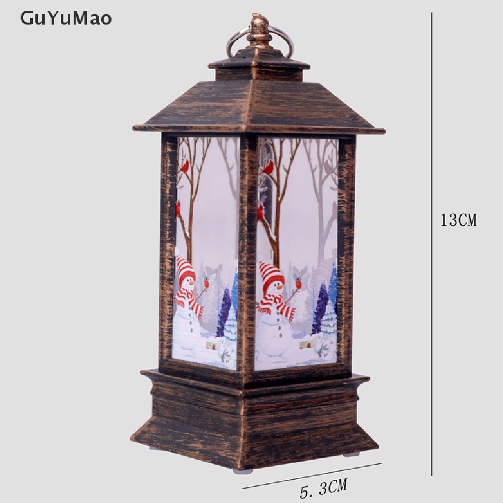 [cxGUYU] Đèn LED Điện Tử Hình Nến Người Tuyết Giáng Sinh Nhỏ Để Bàn Ban Đêm PRTA