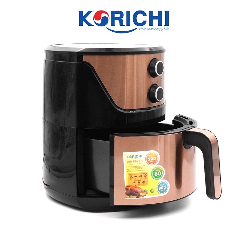 [Mã 154ELSALE2 giảm 7% đơn 300K] ⚡️Nồi Chiên Không Dầu KORICHI KRC-6145, 4,5L Công Nghệ Chiên 360 Độ