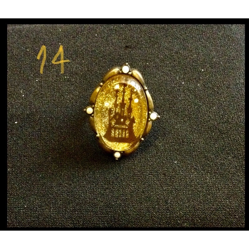 Nhẫn vintage bản to màu đen, nâu đỏ, vàng đồng