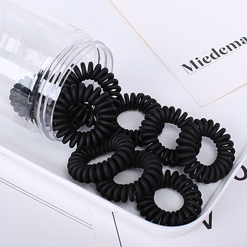 Set 100 Dây Cao Su Cột Tóc Màu Đen