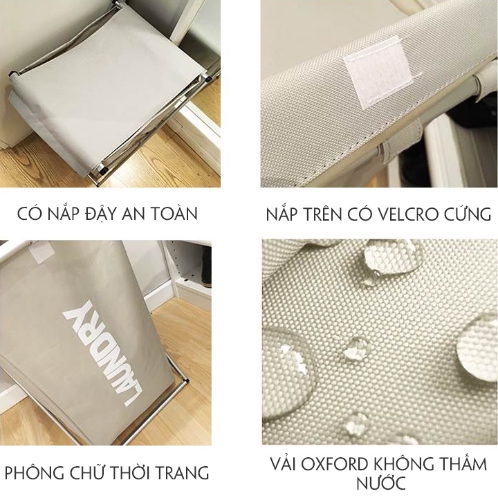 Giỏ Đựng Đồ,Giỏ Vải Chứa Đồ Phân Loại Quần Áo Nhiều Ngăn Siêu Bền