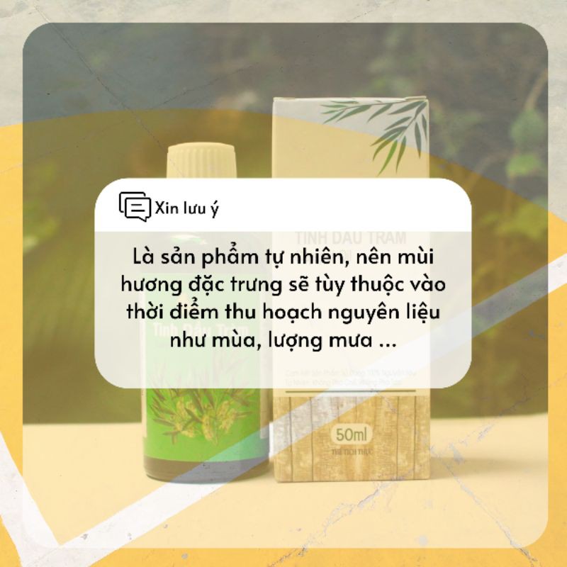 Tinh dầu tràm Thiện Tâm ❤️ "Đồng đội của con"  [🌿PHIÊN BẢN TẶNG KÈM LÁ TRÀM]  🌿 Sản phẩm tinh dầu tràm 100% TỰ NHIÊN