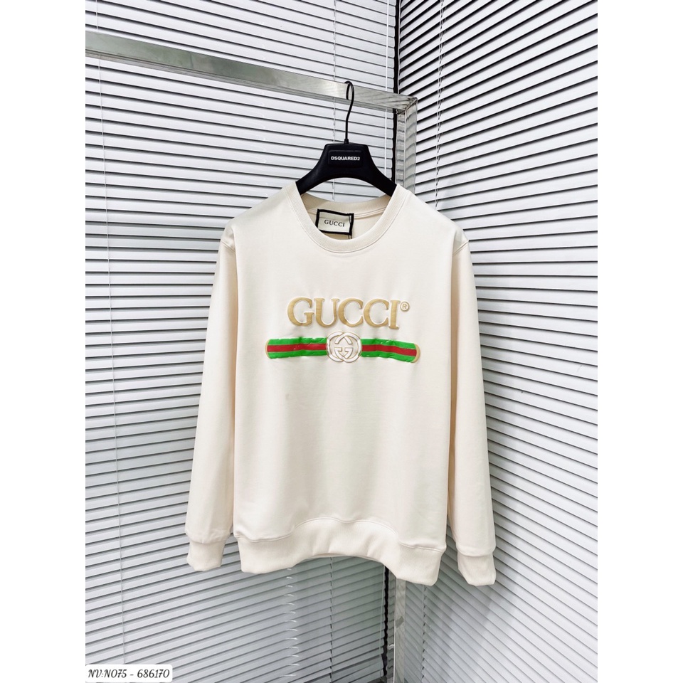 Áo Sweater Nam Gc Phối Họa Tiết Logo In Nổi - Áo Nỉ Nam Nưc Gc Chất Nỉ Da Cá Mềm Mịn DT STORE MENWEAR