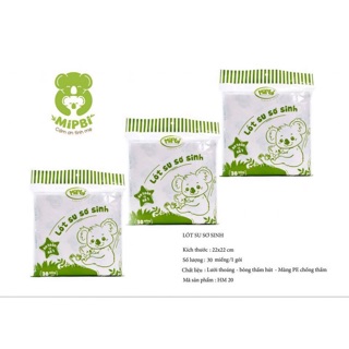 Miếng lót phân su sơ sinh Mipbi gói 30c