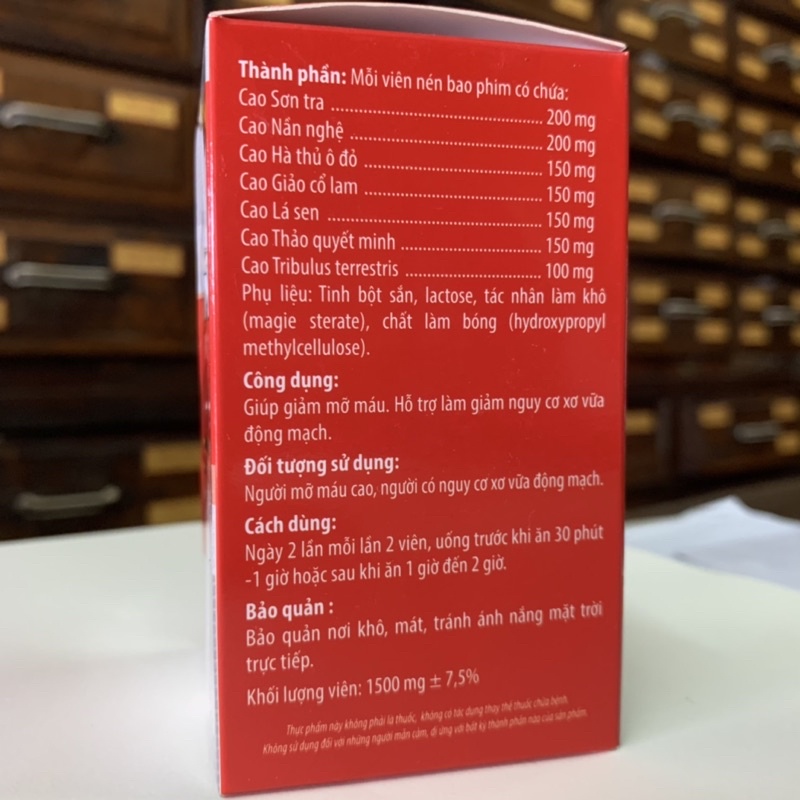 Viên Mỡ Máu - Giảm mỡ máu, xơ vữa động mạch