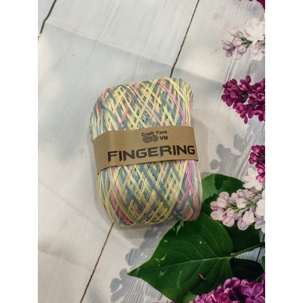 sợi Fingering loang 100gr