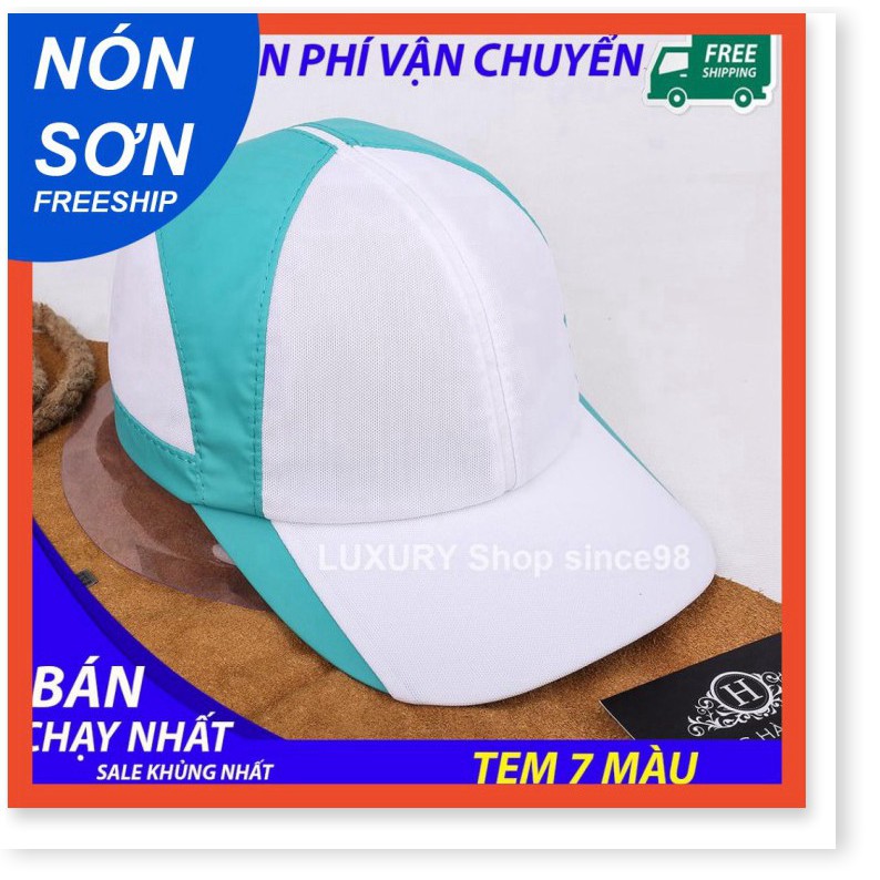 MỚI 2021 -  Mũ Nón Sơn Cao Cấp Hàng Xịn Chuẩn Tem 7 Màu Nam Nữ Thời Trang