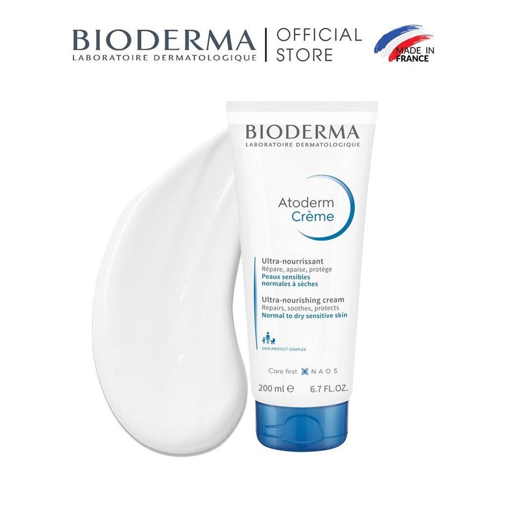 Kem Dưỡng Ẩm Bioderma Atoderm Crème Cho Da Khô Nhạy Cảm 200ml