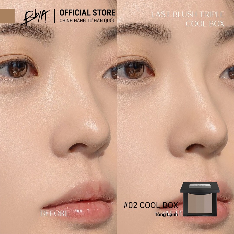 Phấn Tạo Khối 3 Trong 1 Bbia Last Blush Triple (2 Bảng Màu) 10g - Bbia Official Store