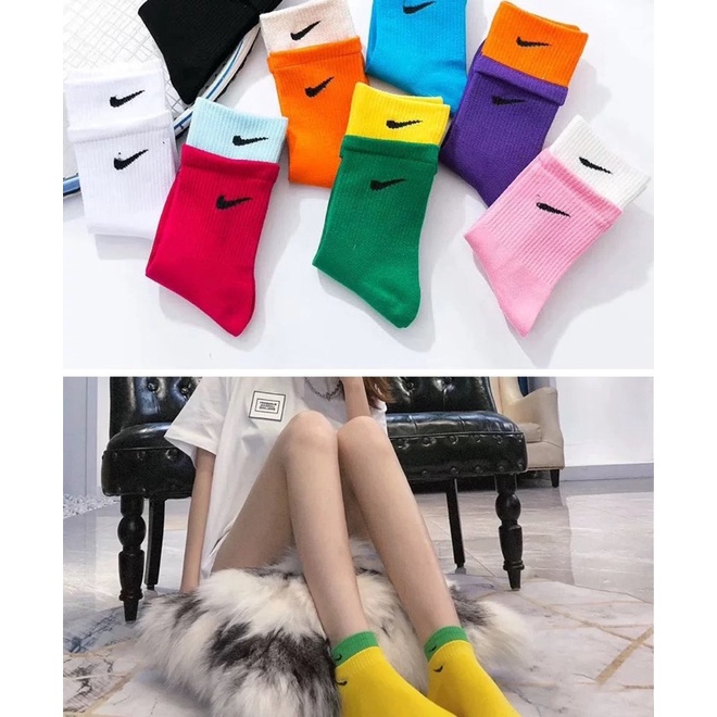 Vớ cổ cao thể thao trẻ trung 2 loại màu[hàng có sẵn]