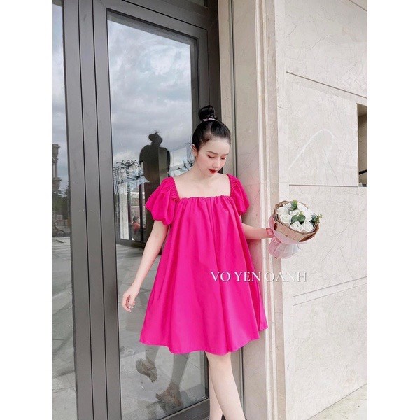Áo Thô Trễ Vai Tay Phồng Dáng Giấu Quần Siêu Xinh - SIKY AT09