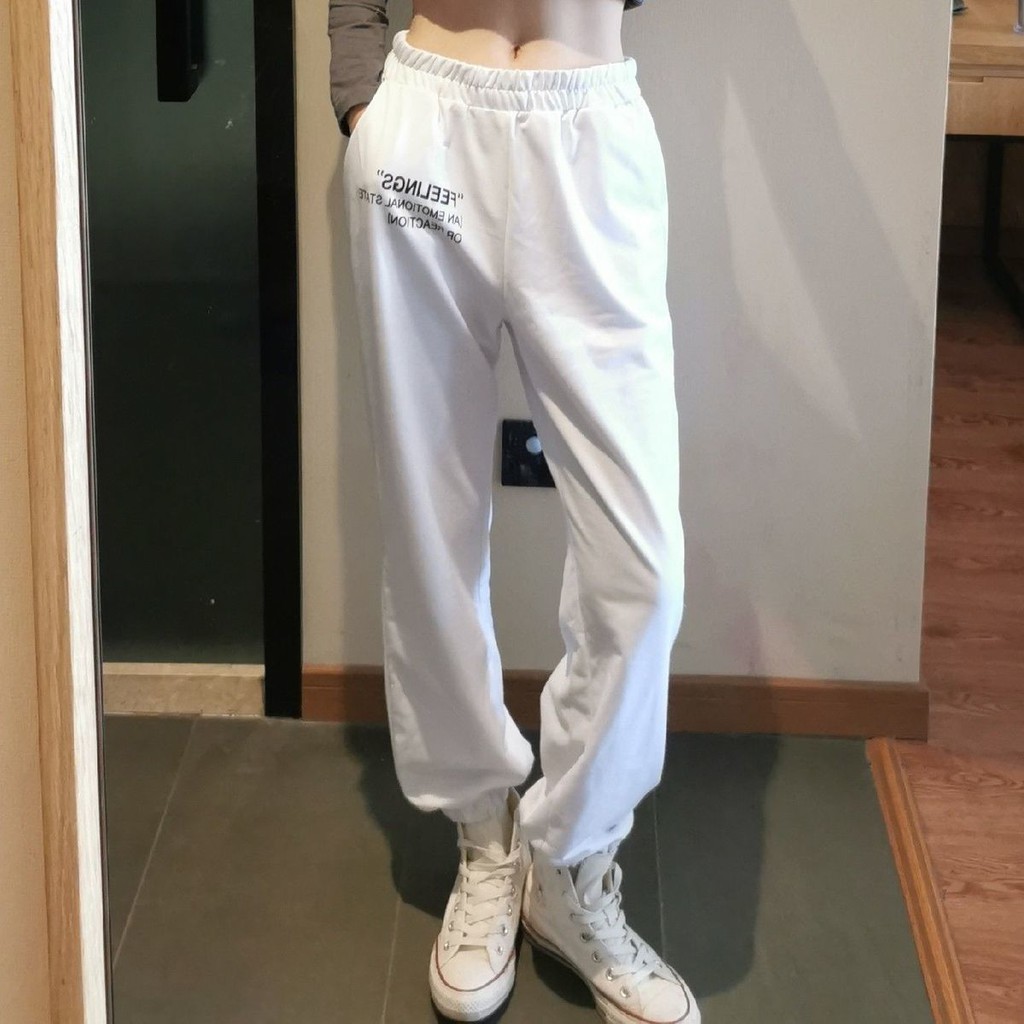 Quần Thun Thể Thao ⚡ Quần Jogger Nữ Ulzzang Hot - Chất Umi Đanh Mịn Mát - Cạp Chun Bo Gấu